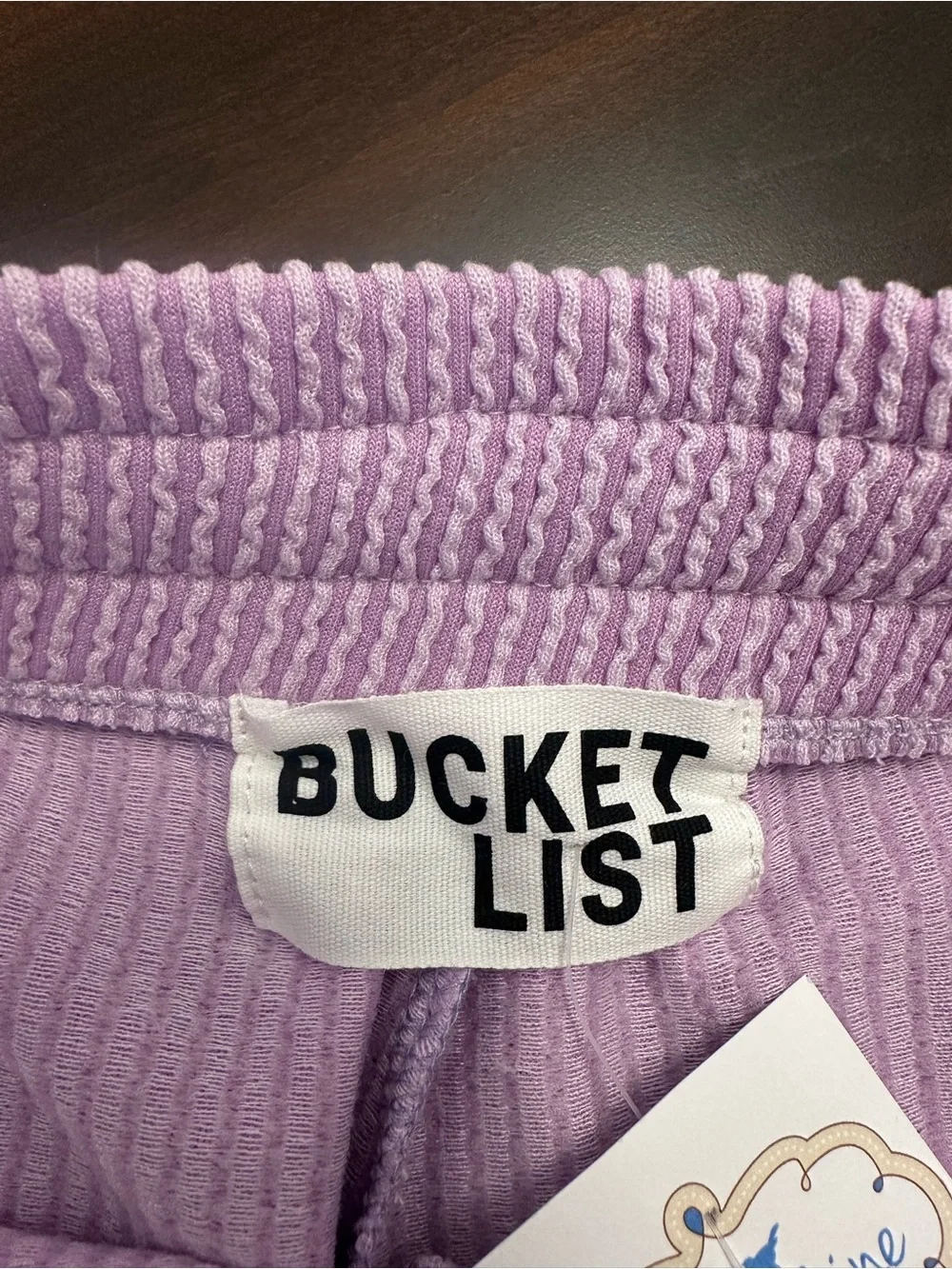 Women’s Bucket List Purple Textured Shorts Size M